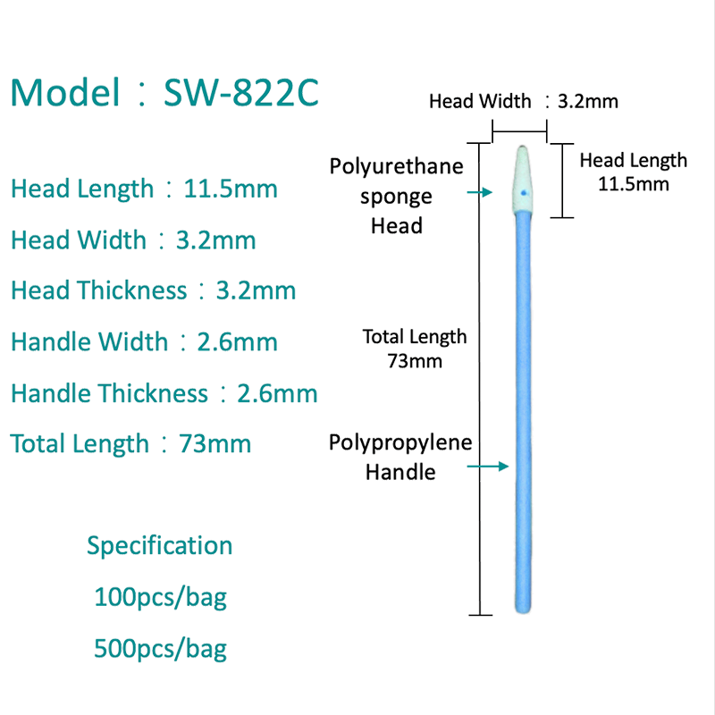 SW-822C POINTED MODE Clean Salle Swab